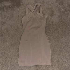 Charlotte Russe Strapless Tan Dress
